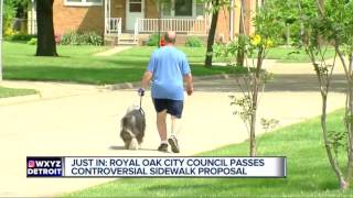Sidewalk proposal that sparked outcry from residents has passed in Royal Oak