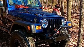 BRAND NEW 13,000lbs. OPEN-ROAD WINCH on the JEEP!