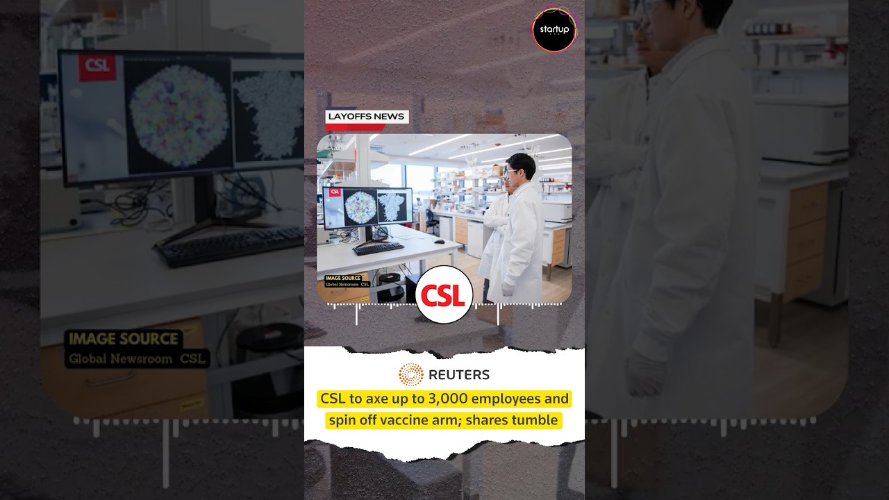CSL Restructure SHOCK: Vaccine Unit Spin-Off, 3,000 Job Cuts & Stock Plunge💉😷 