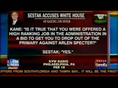 Quid Pro Joe: Sestak vs. the White House Metastasizes