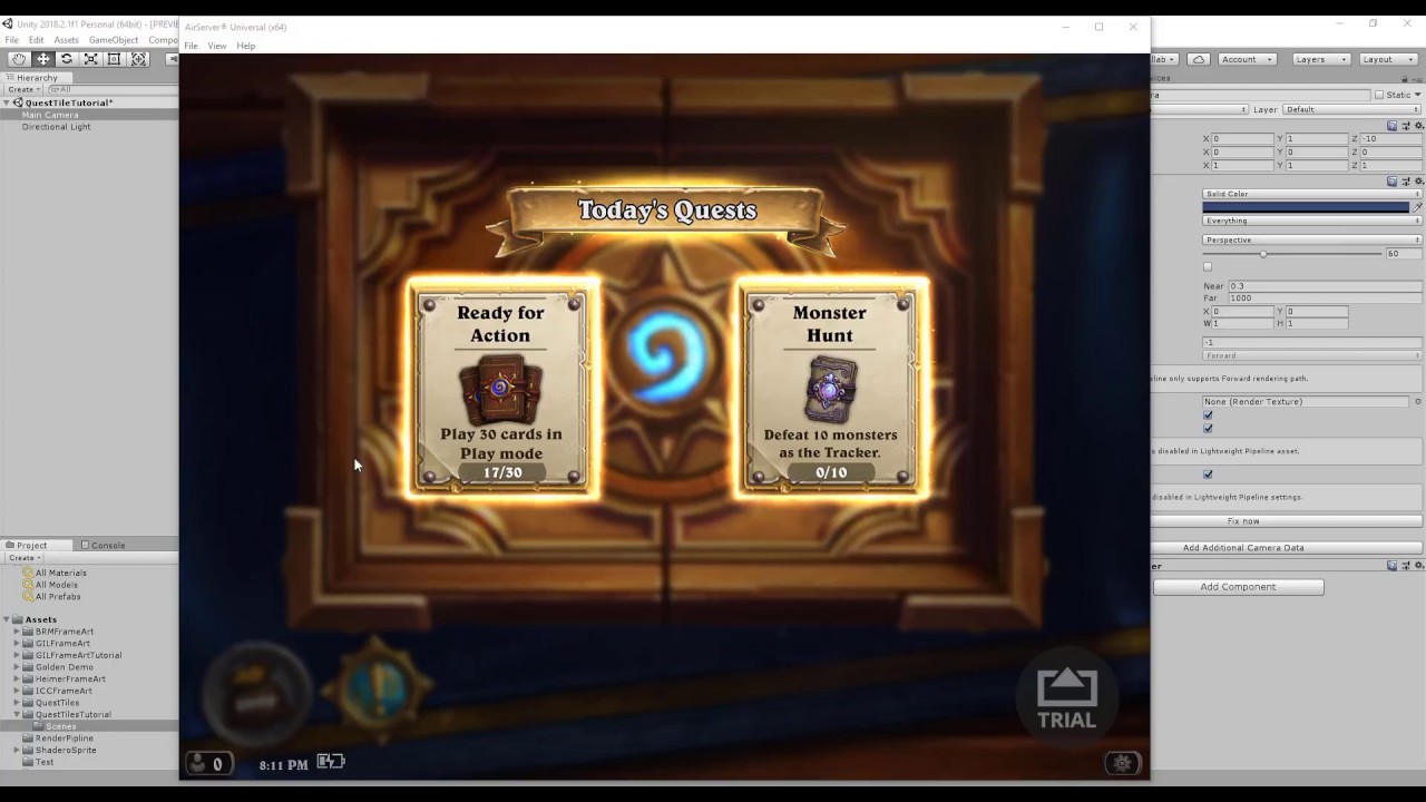 Unity Shader Graph : Hearthstone Quest Tile Border Effect Rework - YouTube