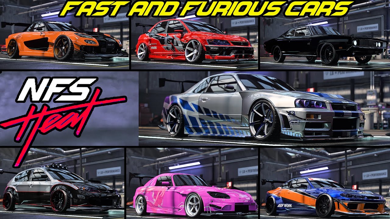 ЛУЧШИЕ БЫСТРЫЕ И ЯРОСТНЫЕ ТАЧКИ В NFS HEAT — УЛЬТРА ГРАФИКА 4K 60FPS