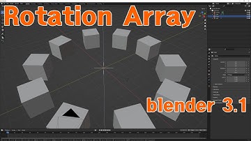 [blender 3.1] Array modifier 회전 배열 기능 간단 정리