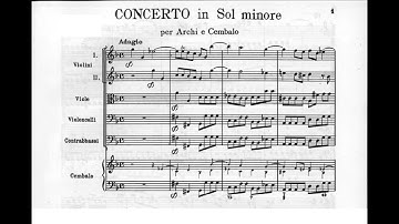 Antonio Vivaldi - Concerto for Strings in G minor RV 155 (Sheet Music Score)