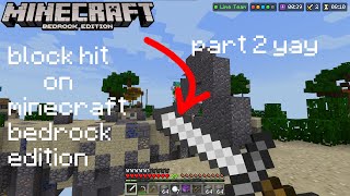 Full What if Microsoft add block hit for Bedrock edition Guide