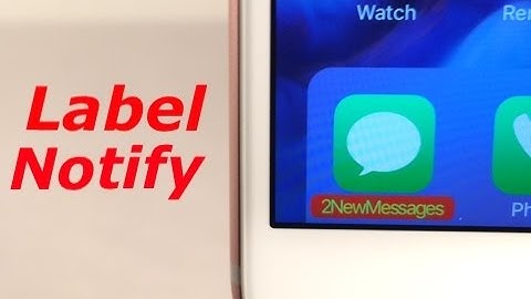 Label Notify - Cydia Tweak