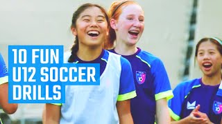 10 Best U12 Soccer Drills | Fun Soccer Drills by MOJO screenshot 1