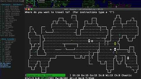 Part 1: NetHack 3.6.6 @ alt.org, chaotic orcish rogue ascension run