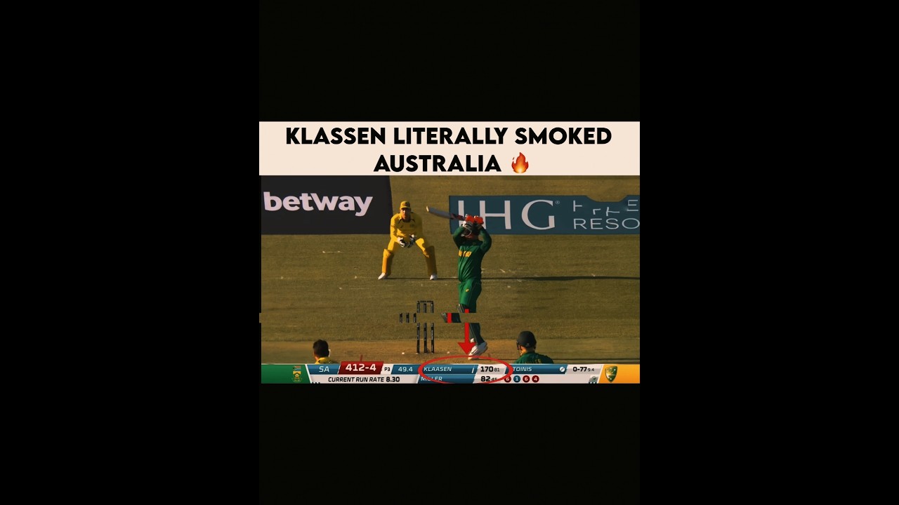 Klassen smashed 170(81) against australia 🥶 | 