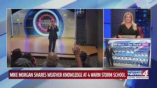 Mike Morgan shares weather knowledge at 4Warn Storm School