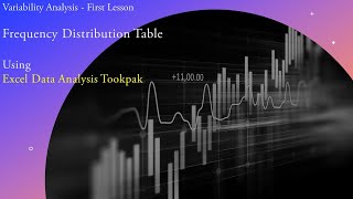 Frequency distribution table using Excel data analysis toolpak