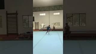 #gymnastics floor exercise round off Arabian Salto double