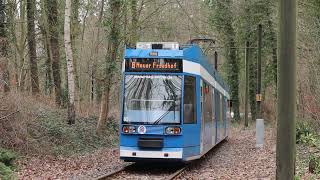 Ein 6N1 befährt die Wendeschleife Neuer Friedhof