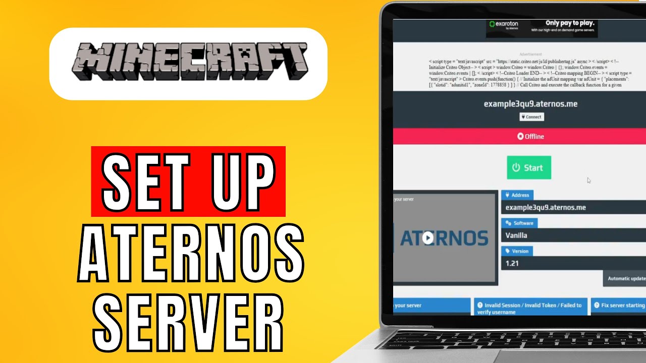 How To Set Up A Minecraft Aternos Server (2024) Quick Method - YouTube