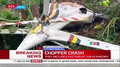 Breaking News: Police chopper crash lands in Meru, various Government officials onboard survive