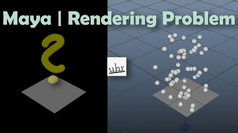 Maya: nParticles Rendering Problem [Solved]