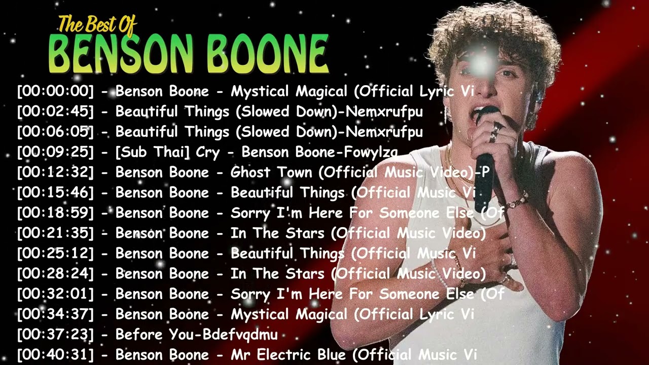 Benson Boone greatest hits – Top 20 pop songs full album emotional vocals playlist