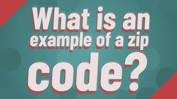 What is an example of a zip code?