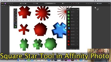 How To Use Square Star Tool in Affinity Photo Tutorial | Graphicxtras