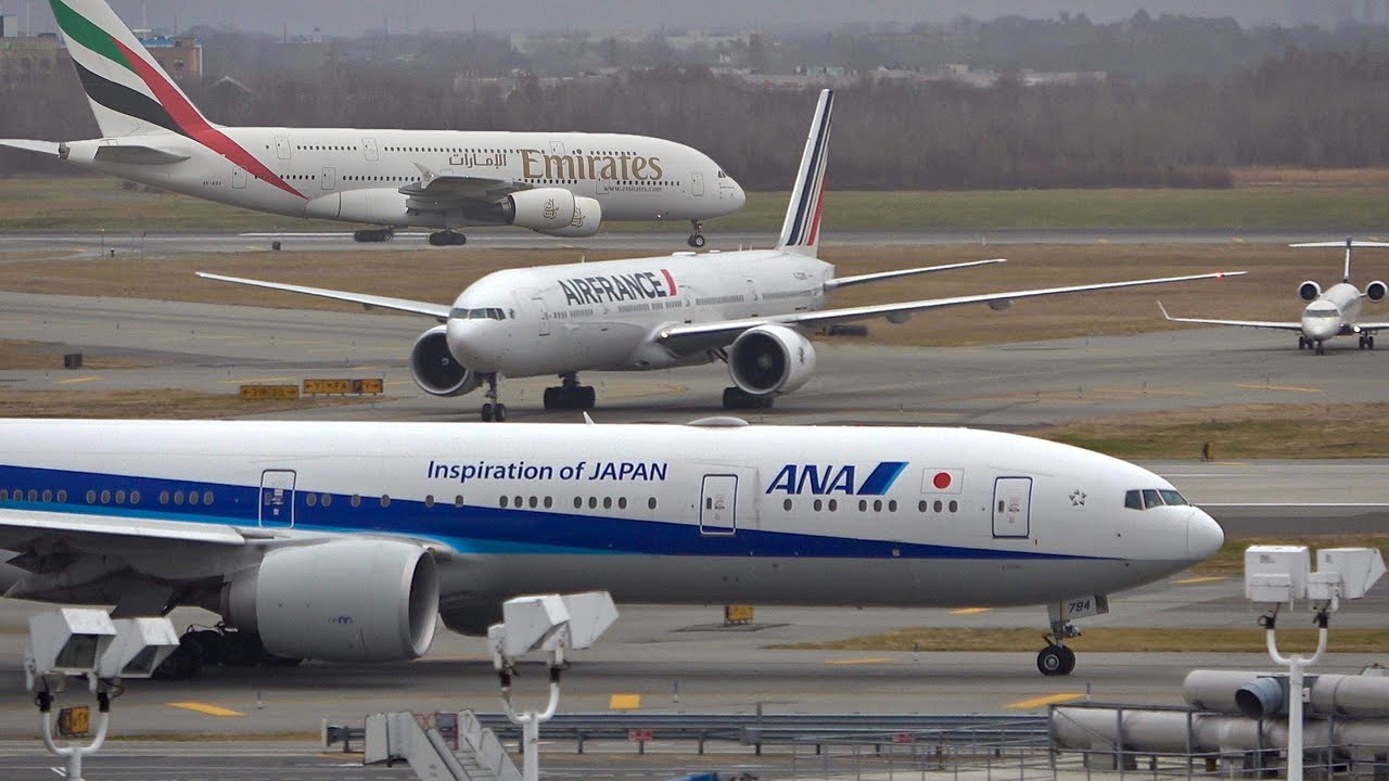 140 planes in 2 hours ! New York JFK 🇺🇸 Plane Spotting / TWA Hotel Rooftop / Rush Hour, Huge traffic