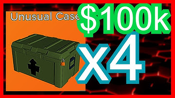 SPENDING $100K ON UNUSUAL CRATES - Roblox Arsenal