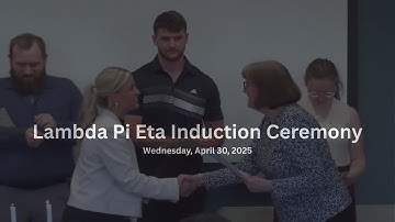 Lambda Pi Eta Induction Ceremony