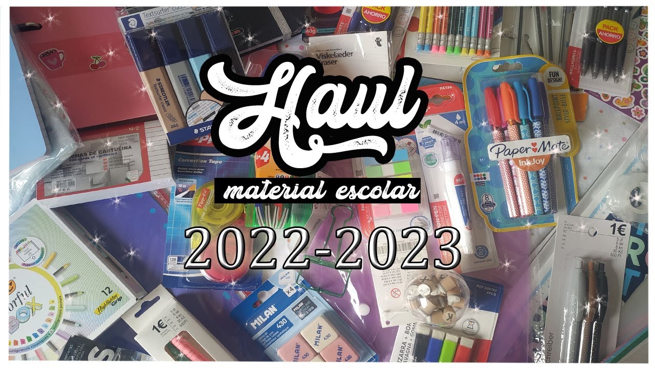 Super haul de material escolar y papeleria 2022-2023 (bazar, el corte ingles, tedi, tiger....)
