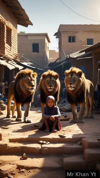 Saved by Lions: The Unbelievable True Story of a Kidnapped Girl 🦁💛 #viralshort #shortsfeed