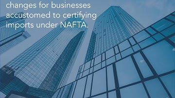 USMCA Certification Explainer