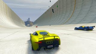 HACIENDO SKATE CON EL COCHE!! - CARRERA GTA V ONLINE - GTA 5 ONLINE