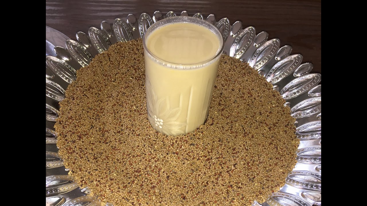 Finger millet milk Recipe Ragi milk recipe Healthy Vegan drink