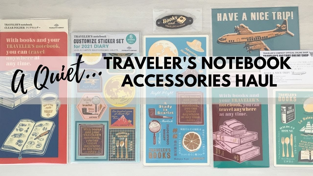 Traveler's Notebook Customize Sticker Set & Goods Haul | Traveler's ...