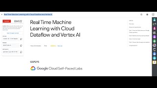 Real Time Machine Learning with Cloud Dataflow and Vertex AI || #Learn_to_earn |#qwiklabs || #GSP275