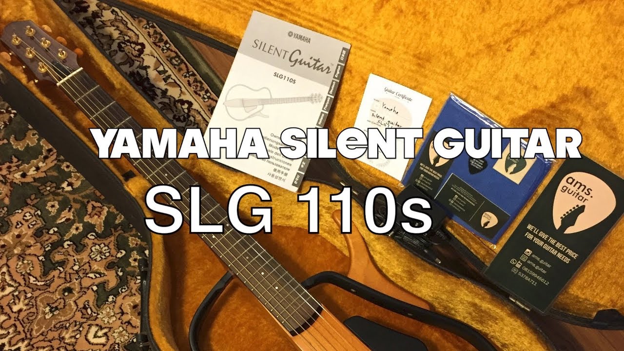 Yamaha Silent Guitar SLG 110s Acoustic Electric Guitar Steel String |  @ams.guitar