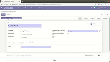 Contract Custom Fields - Custom Tab Feature (V 1.0.3) Odoo