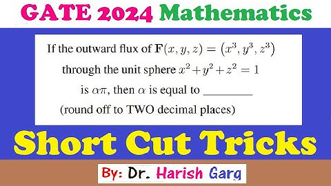 Question 35 | Flux Related Question | GATE 2024 Mathematics