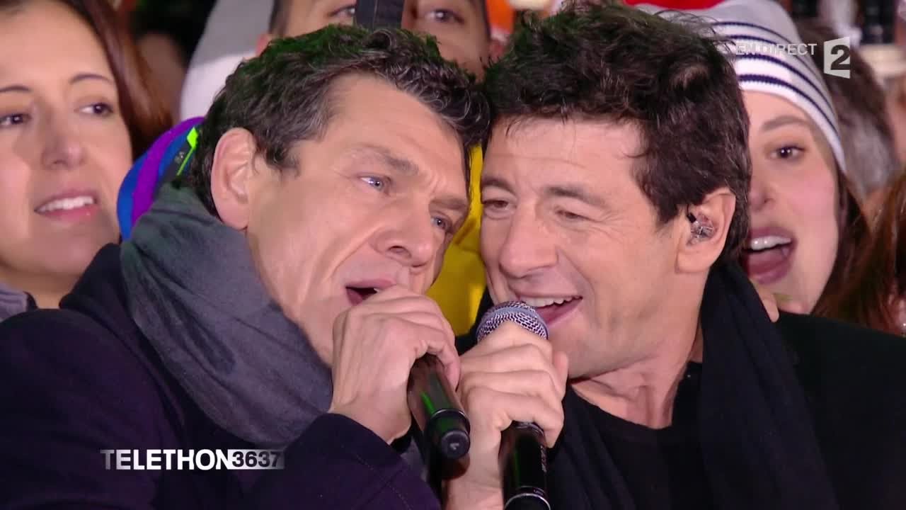 Marc Lavoine et Patrick Bruel chantent 