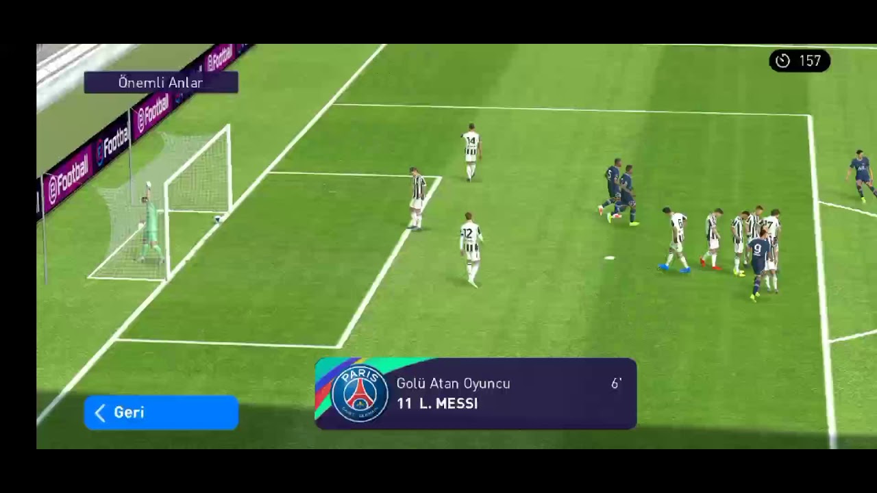 Messi frikikten doksana Kamerayı kırdı (E Football Pes 2022 ) - YouTube
