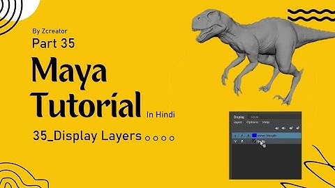 Part 35 - Display Layers - Maya Tutorial in Hindi