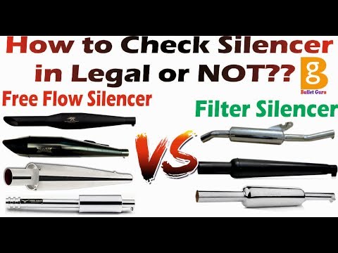 Free Flow Silencer Vs Filter Silencer, How to Check Silencer in Legal or  NOT?? - YouTube
