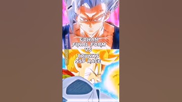 Gohan Final Form Vs Trunks ssj Rage | Who is strongest #edit #anime #animeedit #dragonball #gohan