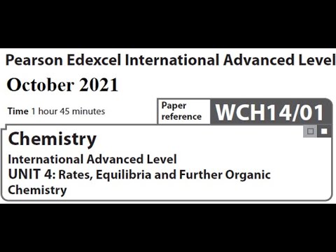 Edexcel IAL June 19 Chemistry grade - Dr Nour Chemistry