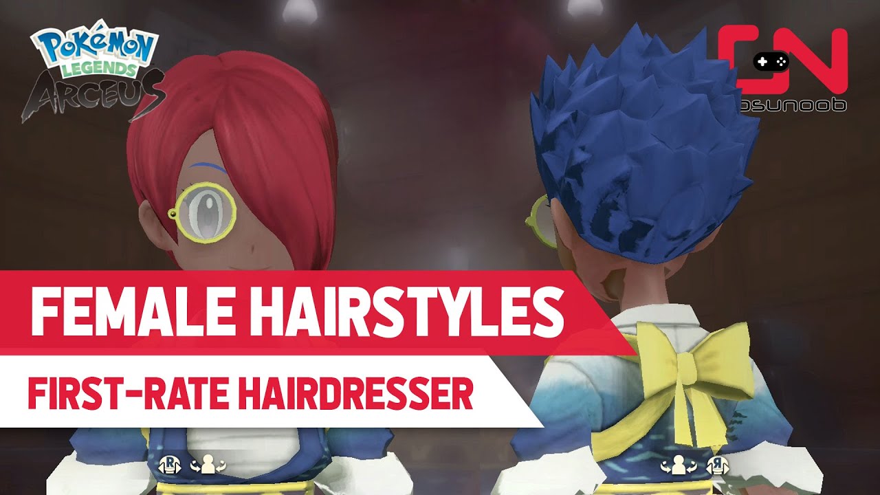 Pokemon Legends: Arceus All HAIRSTYLES for Female Character Customization -  YouTube