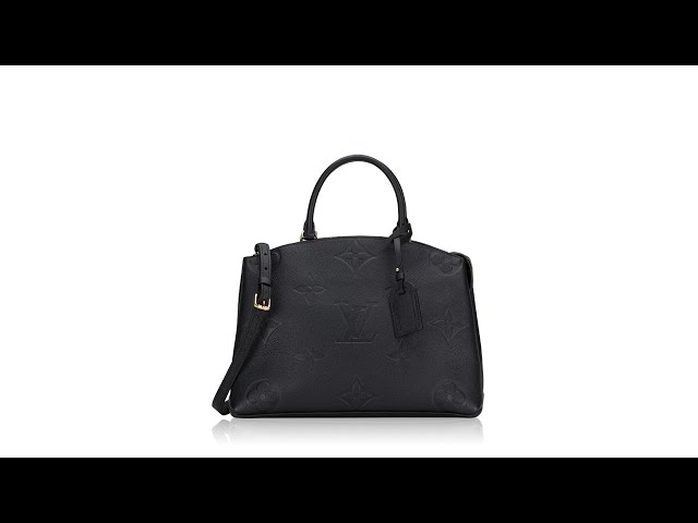 Unboxing Louis Vuitton Petit Palais handbag (monogram empreinte leather,  noir) 