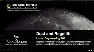 Lunar Engineering 101 - Dust and Regolith