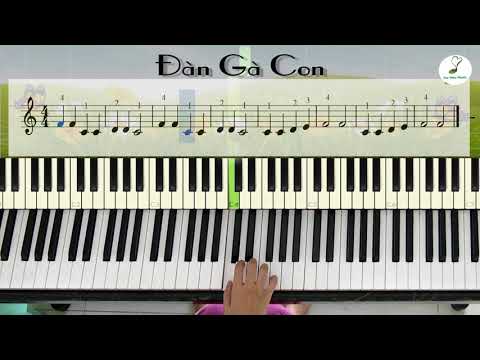 Đàn gà con easy piano (#02) | Bài 2 - Sách piano cơ bản tập 1