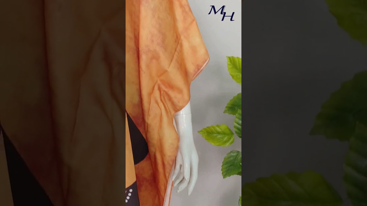 Scoop Neck Microfiber Lawn Kaftan | One Size | MH Sourcing 