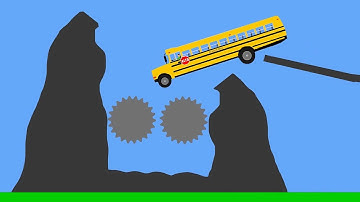 Extreme Car Crashes - Algodoo Moments Part #1