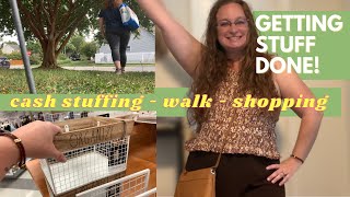 Getting Stuff Done! Clothes Try On, Cash Envelopes, a Walk + Shopping! || Let's get it all done!
