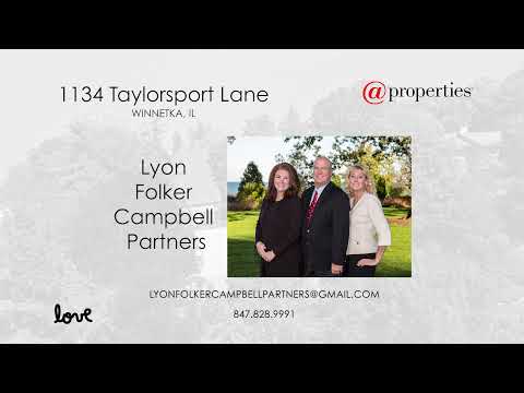 1134 Taylorsport Lane, Winnetka, IL home video tour